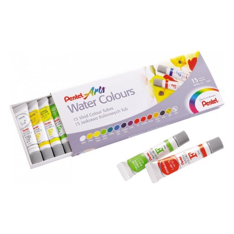 Farby akwarelowe 15 kolor.