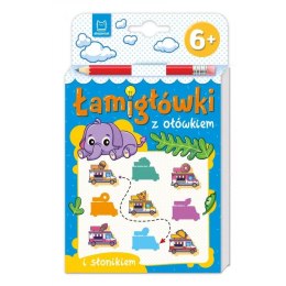 Książka dla dzieci Łamigłówki z ołówkiem i słonikiem. Od 6 lat Aksjomat