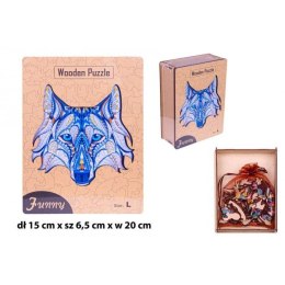 Puzzle drewniane wilk 30x40cm Norimpex (NO-1006105)