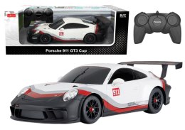 Samochód RC 1:18 Porshe 911 GT3 Biało-Szare Rastar (20602)