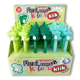 Długopis wymazywalny Flexi Abra CROCODILE 5906910831206 wkład niebieski 0,5mm Penmate (TT8821)