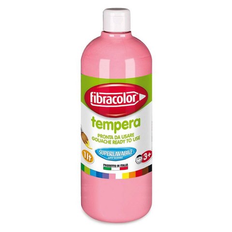 Farba tempera 1L Gluten Free kolor: różowy 1000ml Fibracolor
