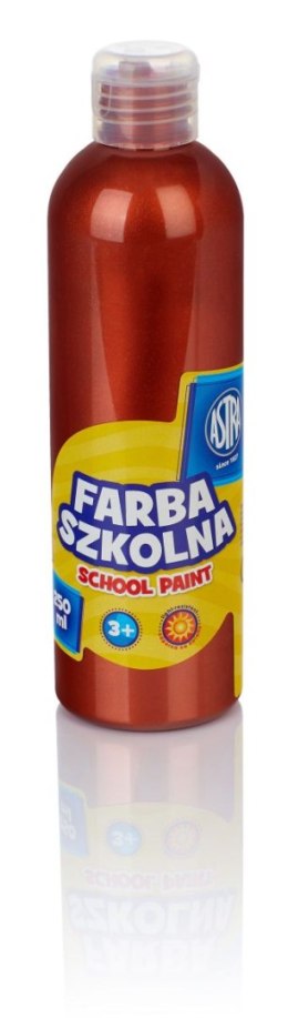 Farby plakatowe szkolne kolor: miedziany 250ml 1 kolor. Astra