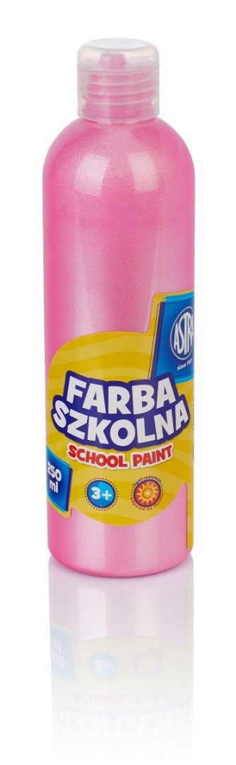 Farby plakatowe szkolne kolor: różowy 250ml 1 kolor. Astra