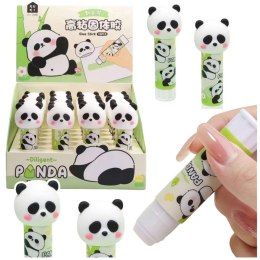 Klej w sztyfcie Szkolny Biurowy Panda Zielony 3D Lean (19543)