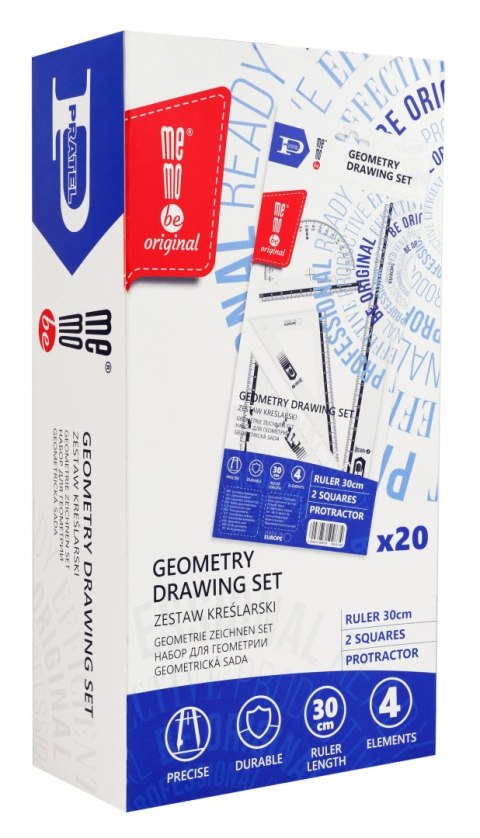 Komplet geometryczny zestaw kreślarski Memoboards (M K 107-00)