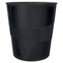 Kosz na śmieci Recycle plastik kolor: czarny 15L Leitz (53280095)