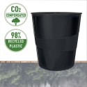Kosz na śmieci Recycle plastik kolor: czarny 15L Leitz (53280095)