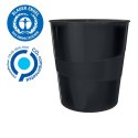 Kosz na śmieci Recycle plastik kolor: czarny 15L Leitz (53280095)