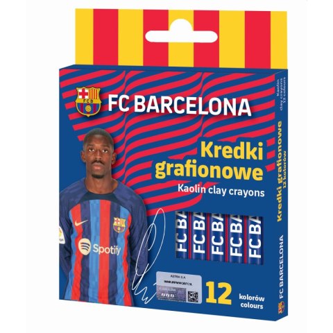 Kredki świecowe FC BARCELONA LEWANDOWSKI GRAFIONOWE Astra (316023050)