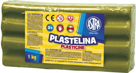 Plastelina 1 kol. oliwkowa 1000g Astra