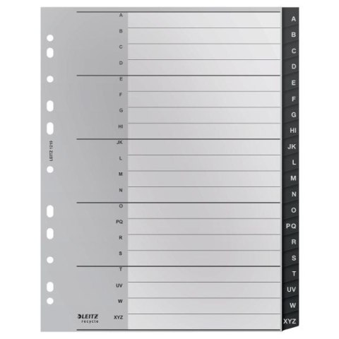 Przekładka numeryczna Recycle A4+ czarne A-Z Leitz (12190000)