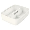 Przybornik na biurko my box organizer duży z uchwytem biały plastik Leitz (53220001)