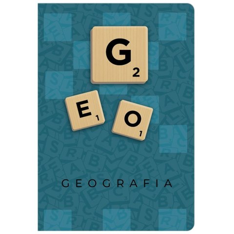 Zeszyt A5 geografia scrabble 60k. 70g krata Beniamin