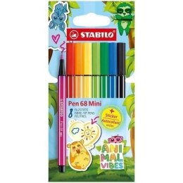 Flamaster mini Animal Vibes 8 kol. Stabilo (668/8-07)