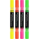 Marker specjalistyczny akrylowy 4 kol. neon Faber Castell (285505 FC)