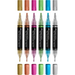 Marker specjalistyczny akrylowy 6 kol. metaliczne Faber Castell (285517 FC)