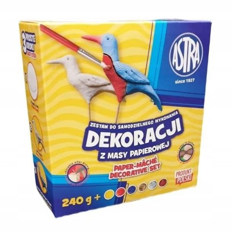 Masa papierowa zestaw z farbami 240g Astra (324122005)