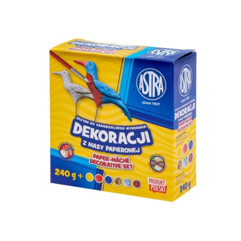 Masa papierowa zestaw z farbami 240g Astra (324122005)