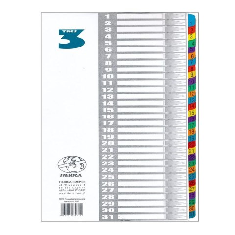 Przekładka czysta A4 170g 32k [mm:] 210x297 Tres (PLAN4-1-31)