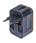Adapter podróżny DONAU TRAVEL 205, czarny (13741831-05)