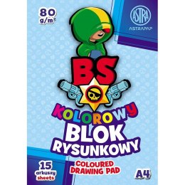 Blok rysunkowy BS&RABBit ASTRAPAP A4 mix 80g 15k Astra (106021003)