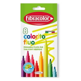 Flamaster Colorito Fluo 8 kol. Fibracolor