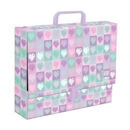 Teczka kartonowa na zatrzask Candy Hearts A4 mix Unipap