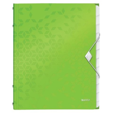 Teczka z przegródkami WOW A4 kolor: zielony 12 przegródek Leitz (46340054)