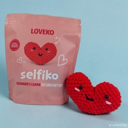 Zestaw kreatywny Serce Loveko do szydełkowania Selfiko