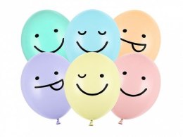 Balon gumowy Strong Buźki, mix 50 szt. mix 300mm Partydeco (SB14P-313-000)