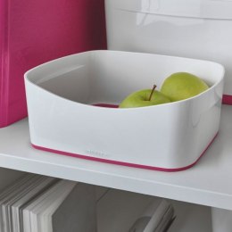 Pudło archiwizacyjne my box pojemnik bez przykrywki biało-różowy plastik [mm:] 246x98x 160 Leitz (52571023)