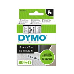 Taśma Dymo D1 9mm x 7m biała/czarny nadruk