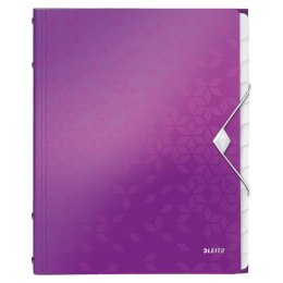 Teczka z przegródkami WOW A4 kolor: fioletowy 12 przegródek Leitz (46340062)