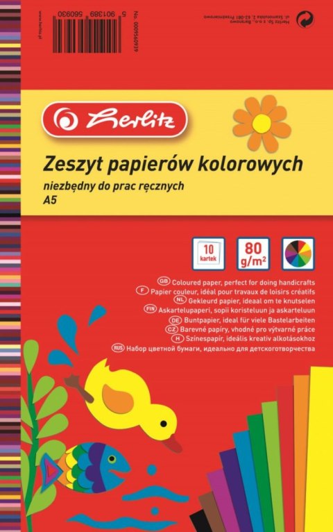 Zeszyt papierów kolorowych A4 Herlitz (400201865)