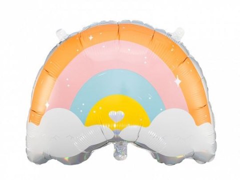 Balon foliowy Tęcza, 55x40cm 15,5cal Partydeco (FB96)