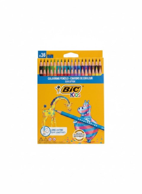 Kredki świecowe 36 KOL 36 kol. Bic Kids (9505262)