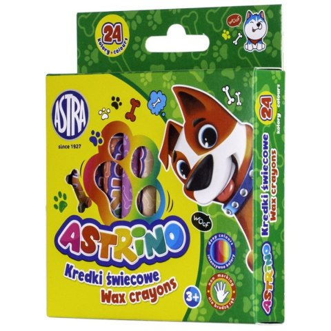 Kredki świecowe 8mm 24 kol. Astrino (316121004)