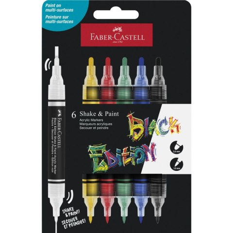 Marker specjalistyczny akrylowy 6 kol. Faber Castell (285507 FC)