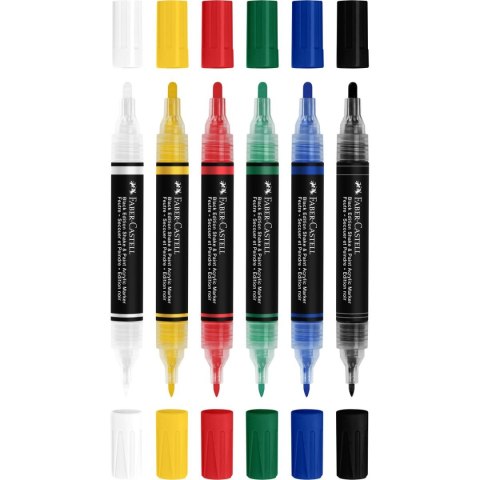 Marker specjalistyczny akrylowy 6 kol. Faber Castell (285507 FC)