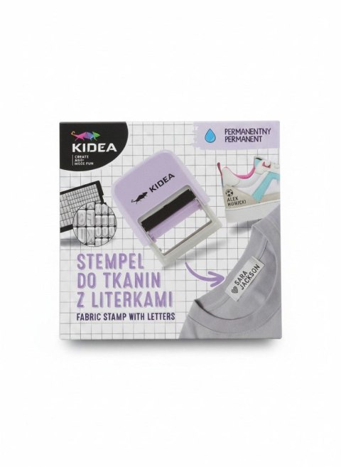Zestaw pieczątek Stempel do tkanin z literkami Kidea (STLIKA)
