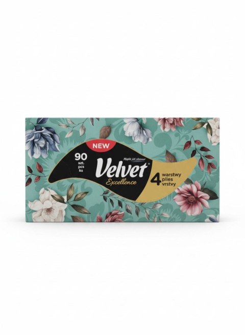 Chusteczki higieniczne 4W Excellence 90 szt Velvet