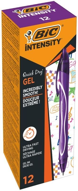 Długopis żelowy długopis żelowy Intensity Quick Dry wkład fioletowy 0,3mm Bic (964772)