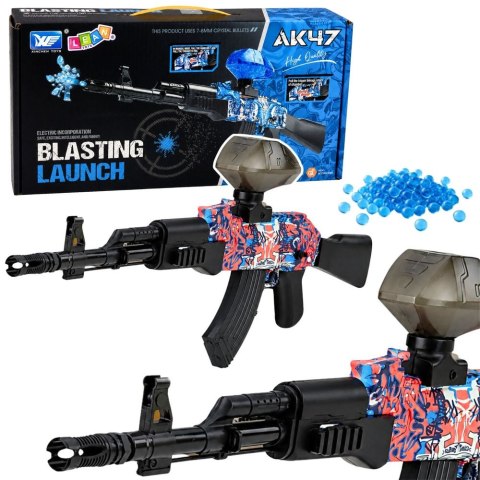 Karabin AK47 Pistolet Na Kulki Wodne Żelowe Automatyczny Elektryczny 70 cm Lean (30803)