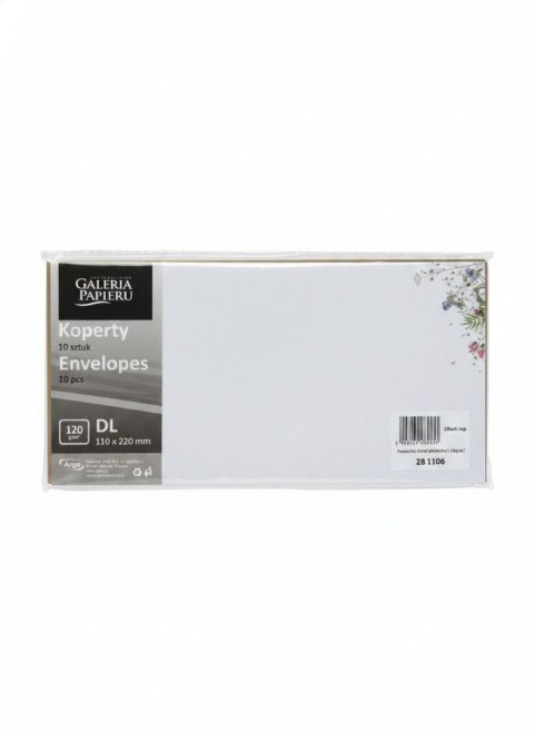 Koperta DL KWIAT KONICZYNY, 120g/m2 mix Galeria Papieru (281106) 10 sztuk