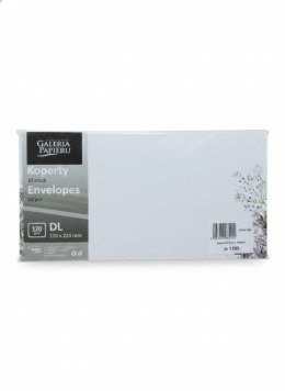 Koperta DL LILAC, 120g/m2 biała Galeria Papieru (281105) 10 sztuk