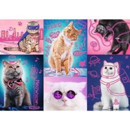 Puzzle Super cats Neon Color Line 1000 el. Trefl (10581)