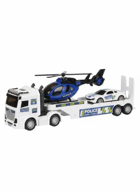 Samochód policyjny Zestaw ciężarówka helikopter Lean (29069)