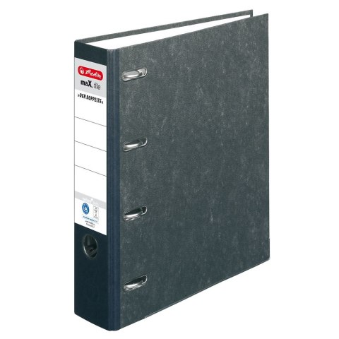 Segregator dźwigniowy podwójny mechanizm 5190806 A4 80mm marmurek Herlitz (300007017)