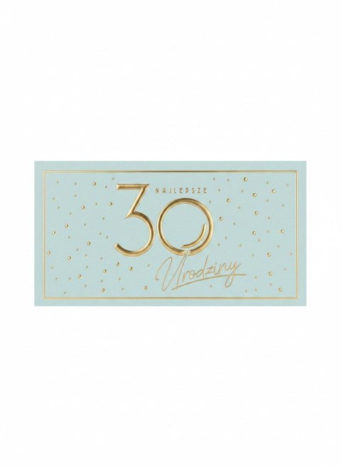 Skarbonka pudełko na banknoty Kukartka (MB-014 Urodziny 30 Elite)